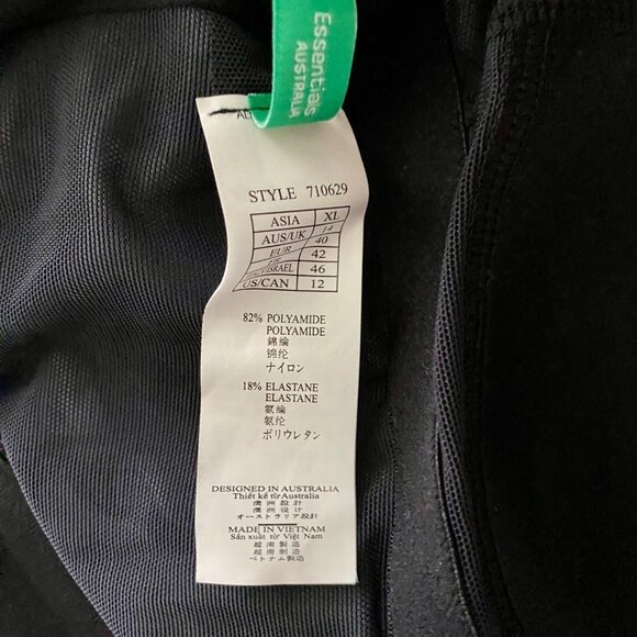 Seekers Essentials Australia One Piece Swimsuit Swim Dress Size 12 NEW - Picture 7 of 7